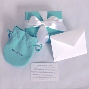 Tiffany & Co Gift box with ribbon & card envelope